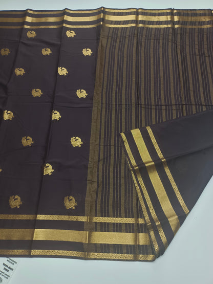 SEMI CREPE SILK SAREE (STAIN PROOF )
