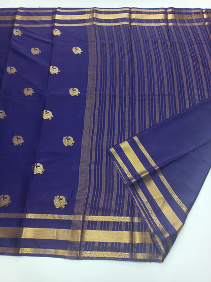 SEMI CREPE SILK SAREE (STAIN PROOF )