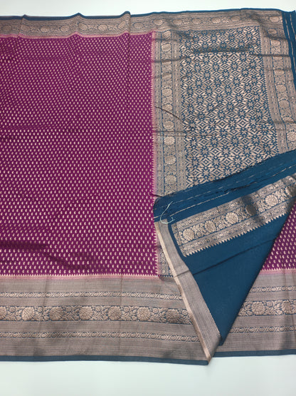 1000 BUTTA FANCY CREPE SAREE