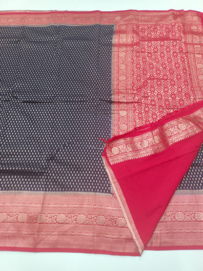 1000 BUTTA FANCY CREPE SAREE