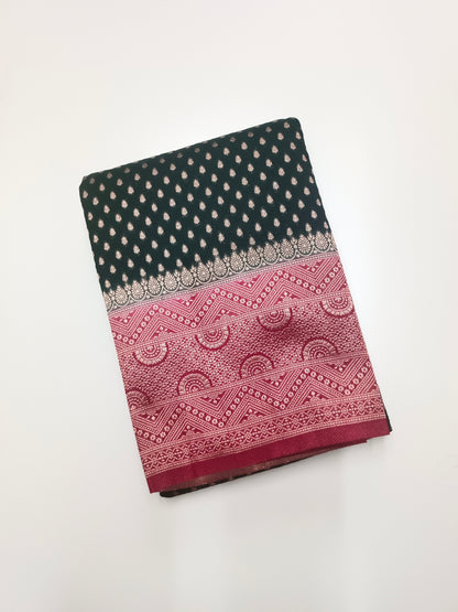 1000 BUTTA FANCY CREPE SAREE