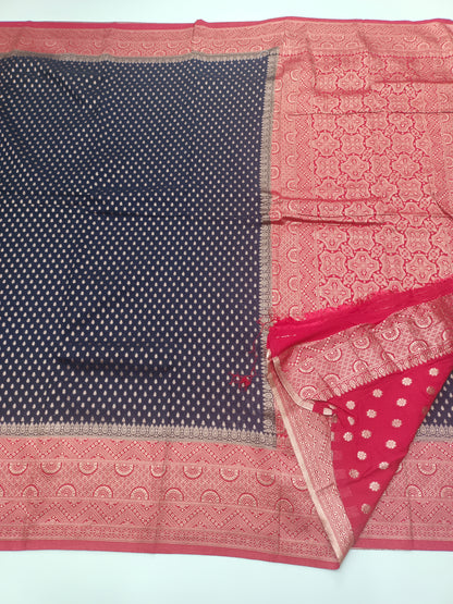 1000 BUTTA FANCY CREPE SAREE