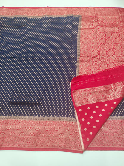1000 BUTTA FANCY CREPE SAREE