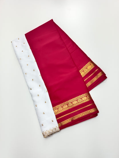 SEMI CREPE SILK SAREE