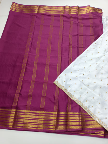 SEMI CREPE SILK SAREE