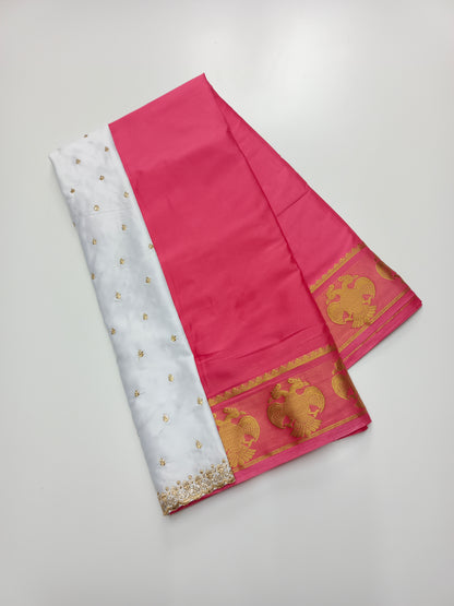 SEMI CREPE SILK SAREE