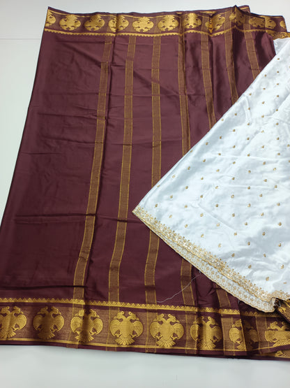 SEMI CREPE SILK SAREE