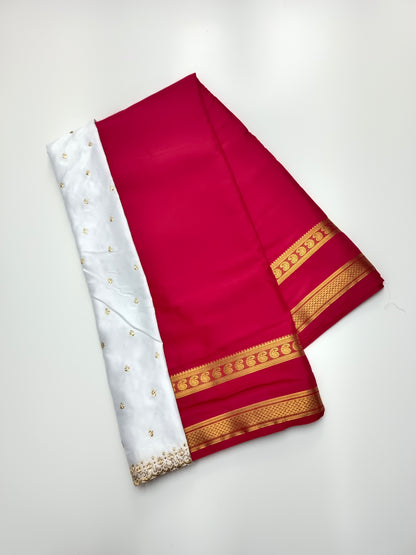 SEMI CREPE SILK SAREE