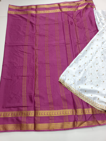 SEMI CREPE SILK SAREE