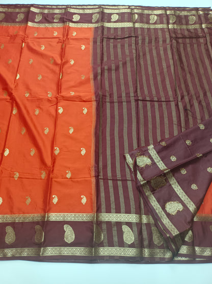 SEMI CREPE SILK SAREE