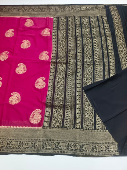 FANCY CHINON CREPE SAREE
