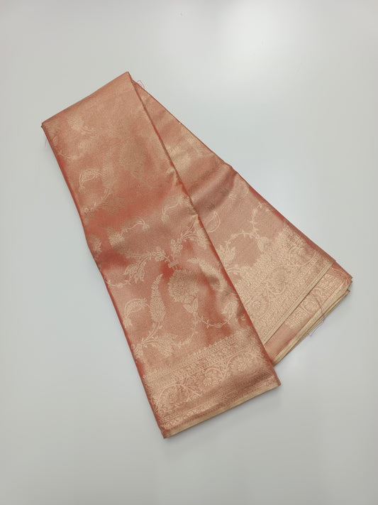 FANCY TISSUE BROCADE SILK SAREE