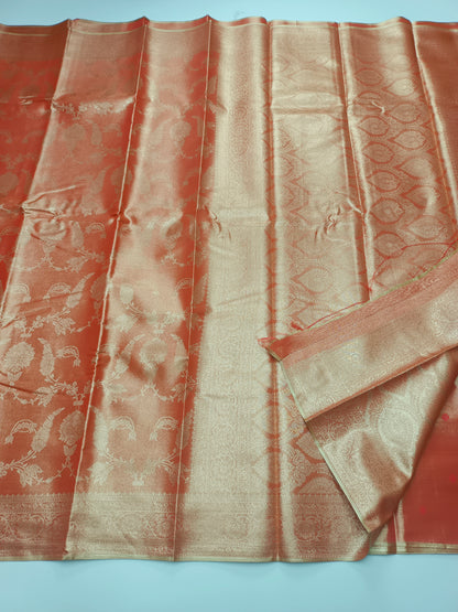 FANCY TISSUE BROCADE SILK SAREE