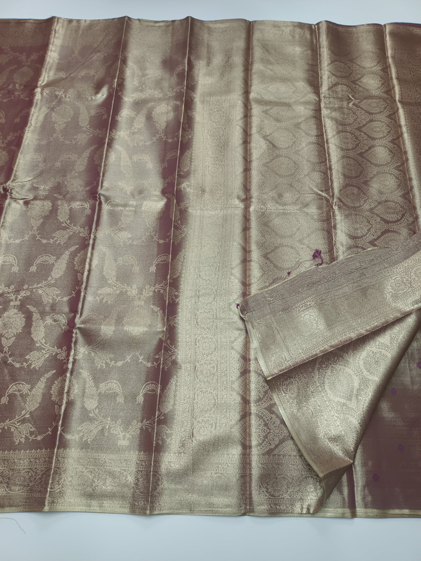 FANCY TISSUE BROCADE SILK SAREE