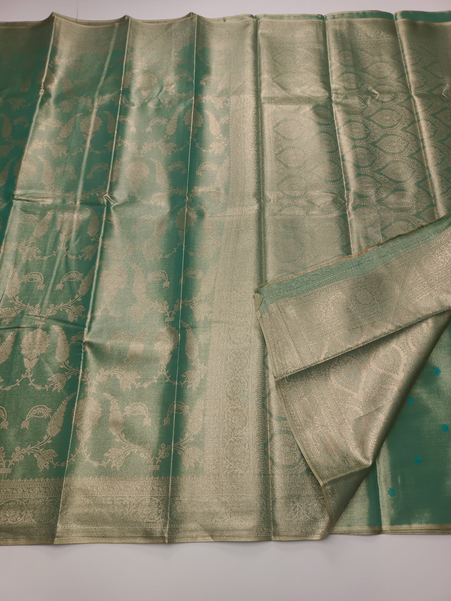 FANCY TISSUE BROCADE SILK SAREE