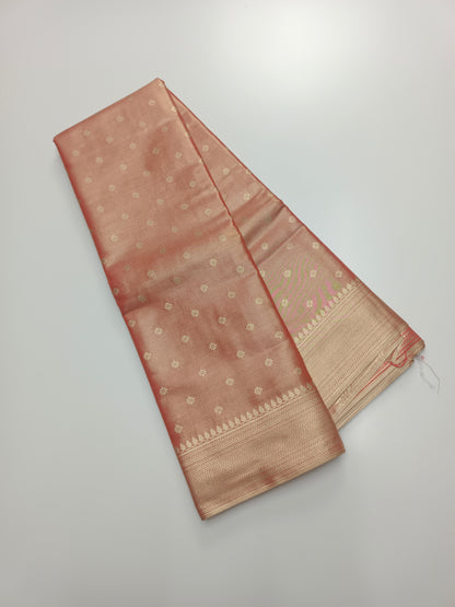 FANCY TISSUE BROCADE SILK SAREE