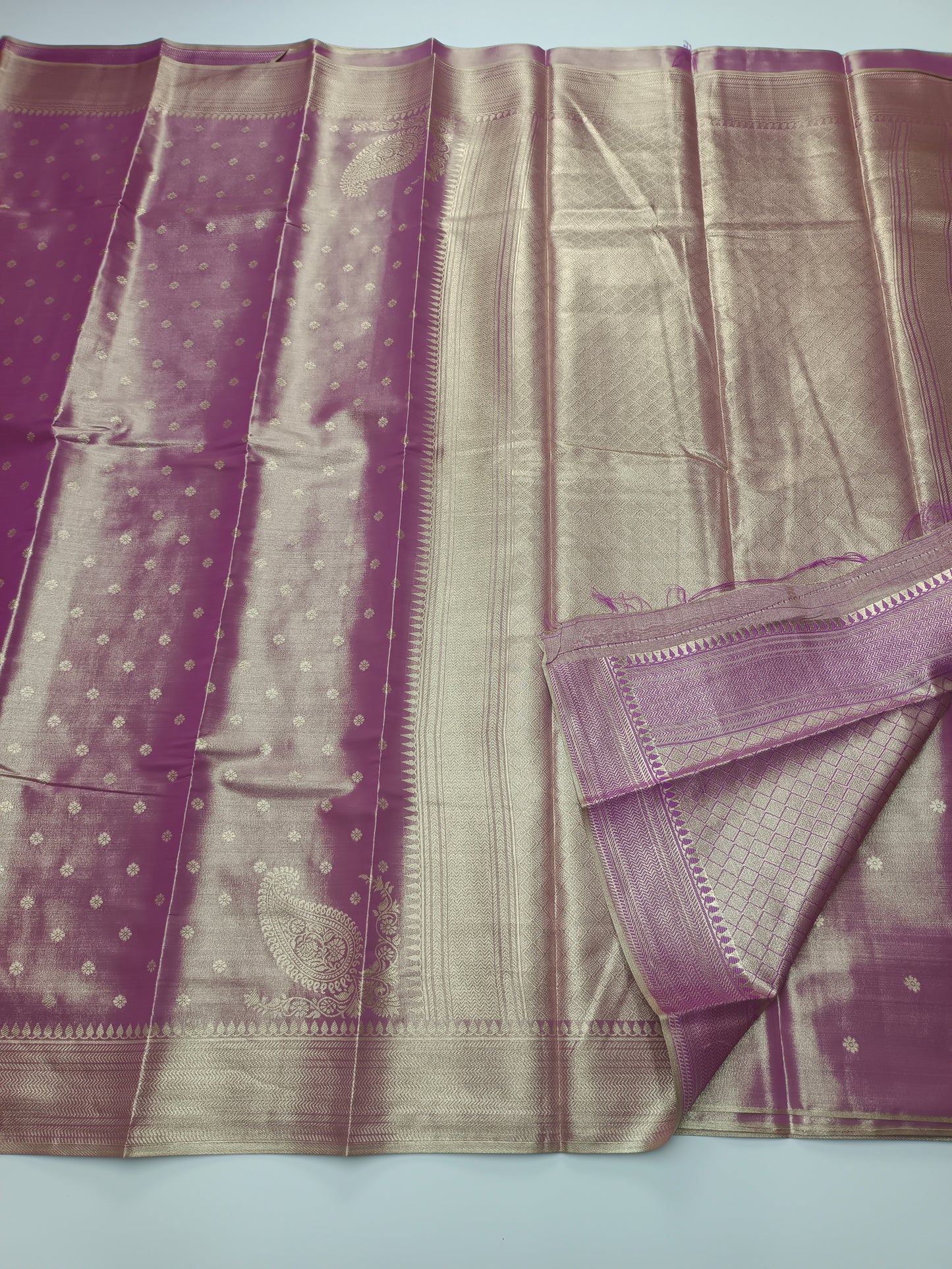 FANCY TISSUE BROCADE SILK SAREE