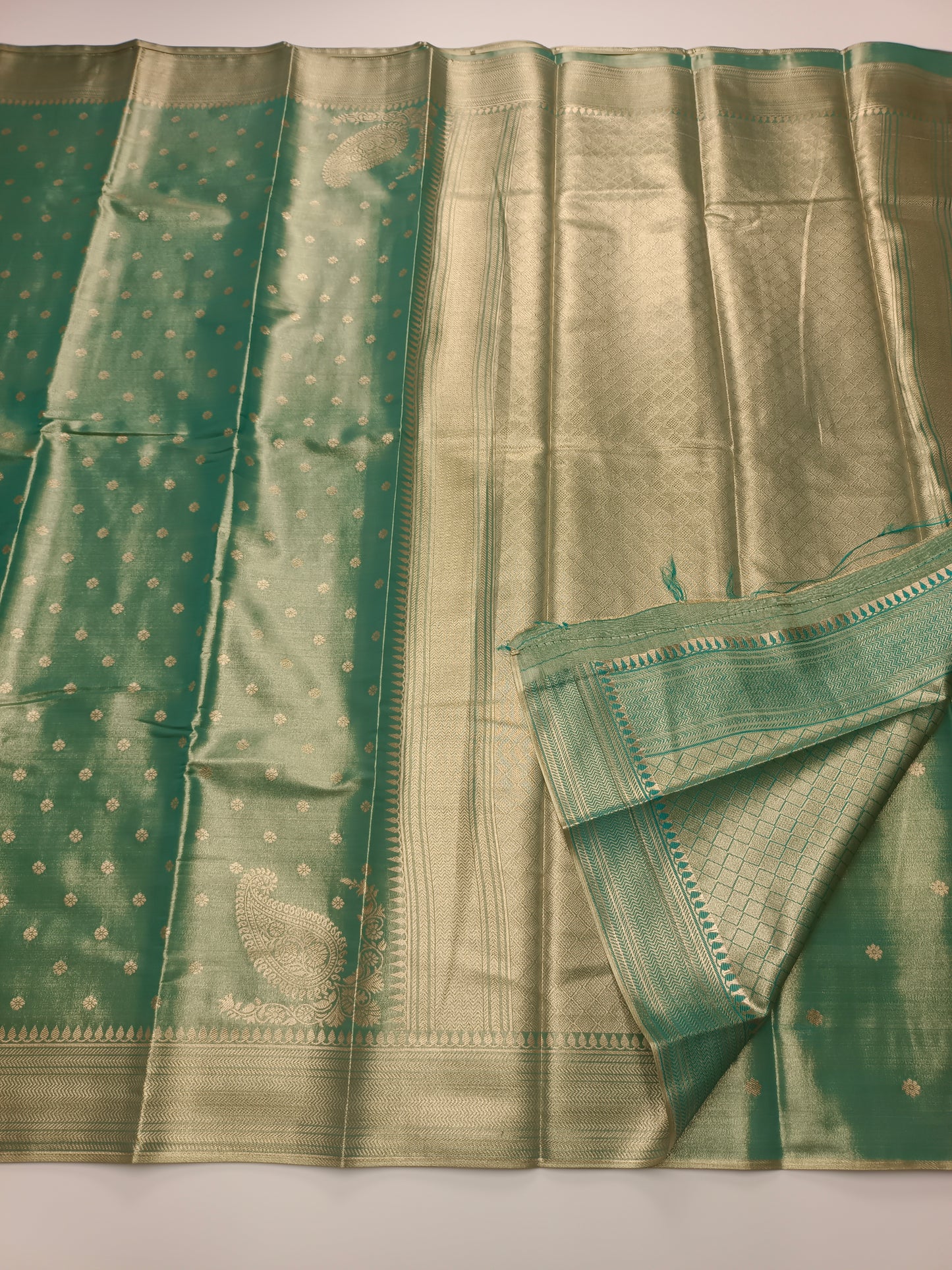 FANCY TISSUE BROCADE SILK SAREE