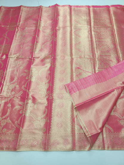 FANCY TISSUE BROCADE SILK SAREE