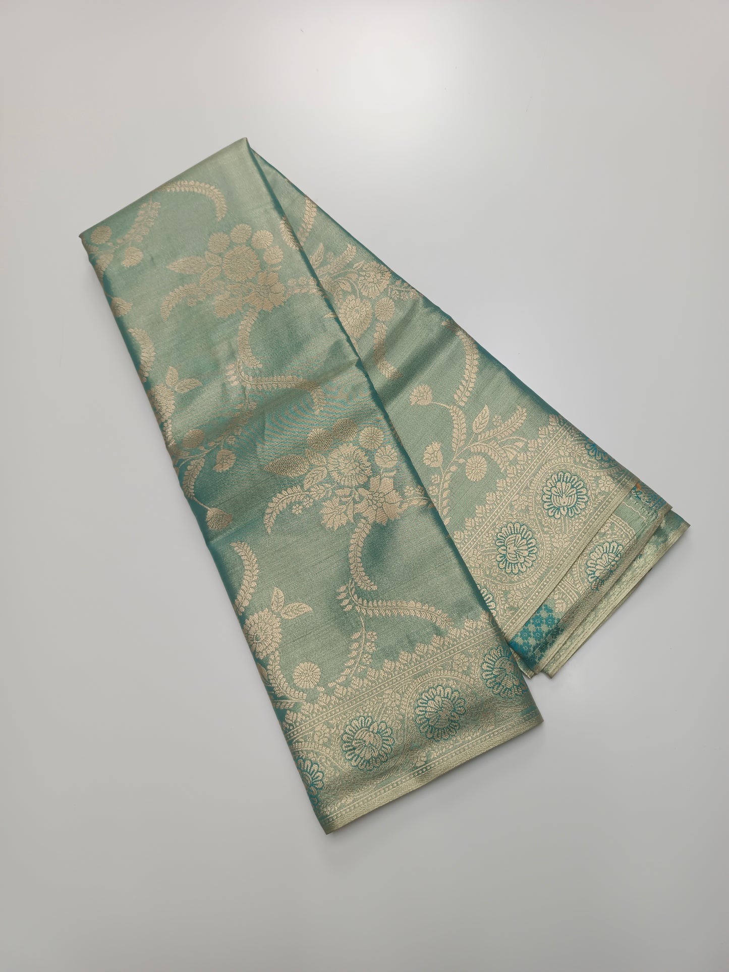 FANCY TISSUE BROCADE SILK SAREE