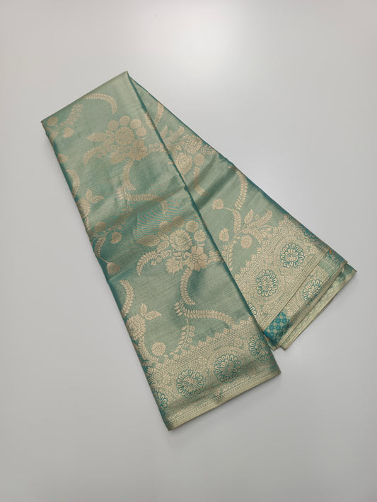 FANCY TISSUE BROCADE SILK SAREE
