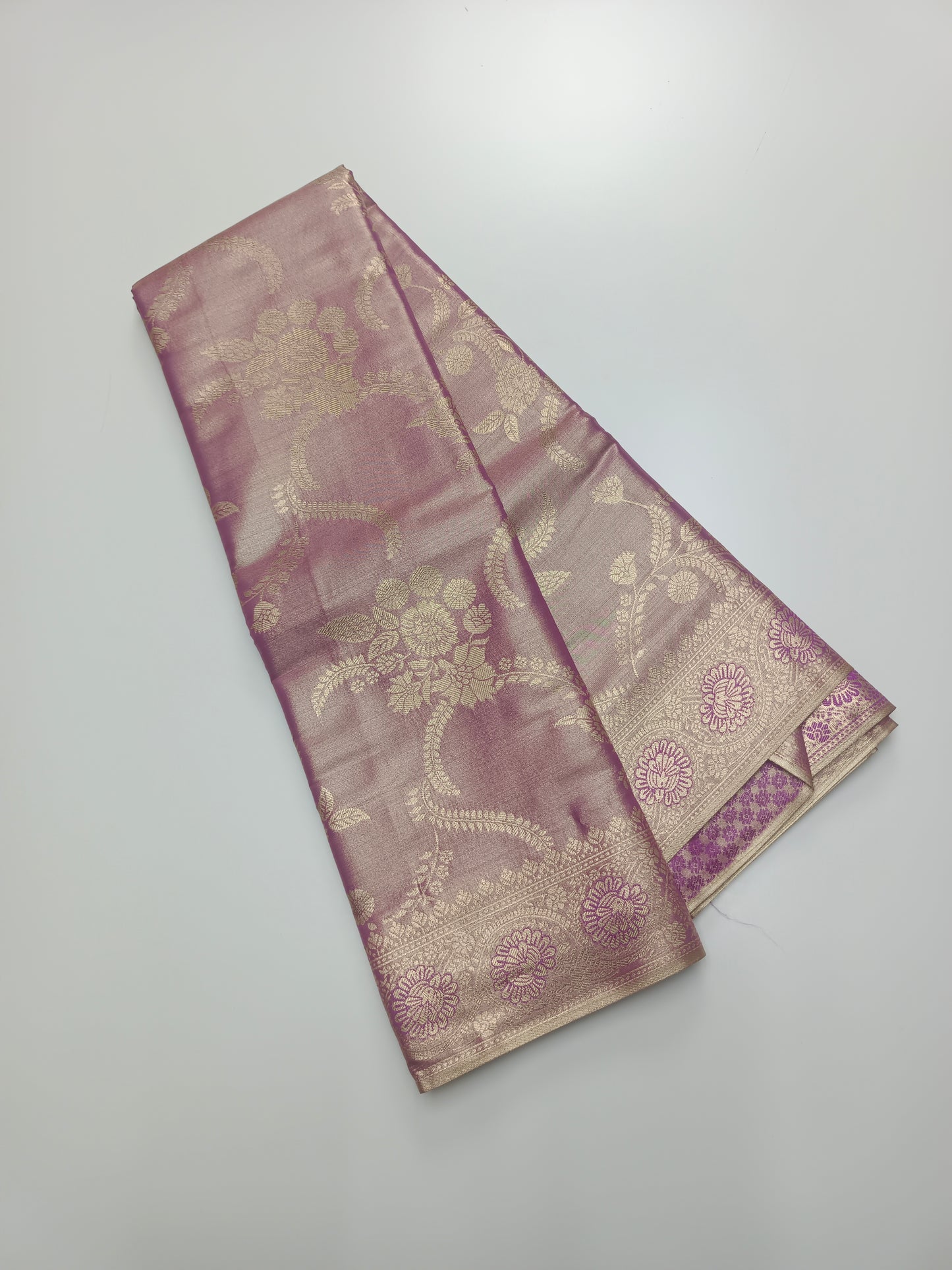 FANCY TISSUE BROCADE SILK SAREE