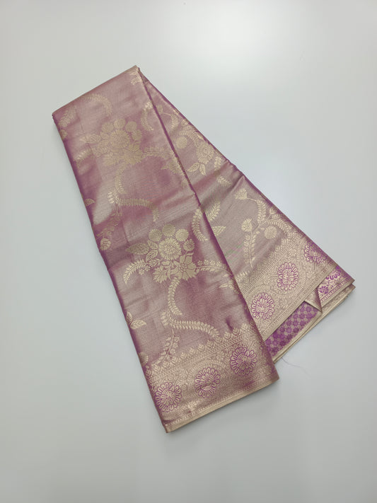 FANCY TISSUE BROCADE SILK SAREE