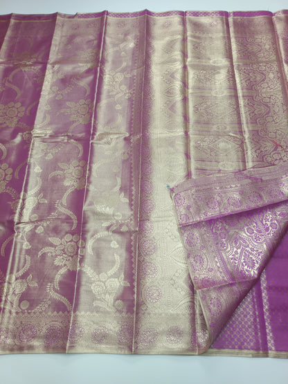 FANCY TISSUE BROCADE SILK SAREE