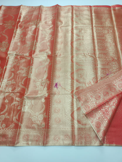 FANCY TISSUE BROCADE SILK SAREE
