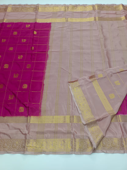 SEMI CREPE SILK SAREE