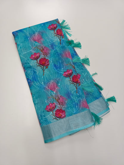 FANCY LENIN SAREE