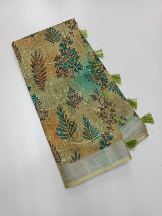 FANCY LENIN SAREE