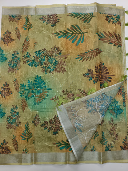 FANCY LENIN SAREE