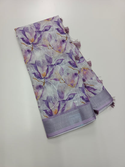 FANCY LENIN SAREE