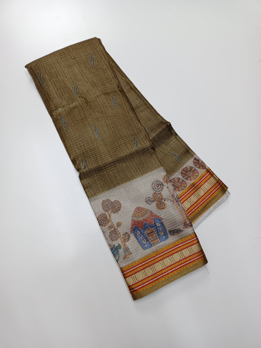 FANCY LENIN SAREE