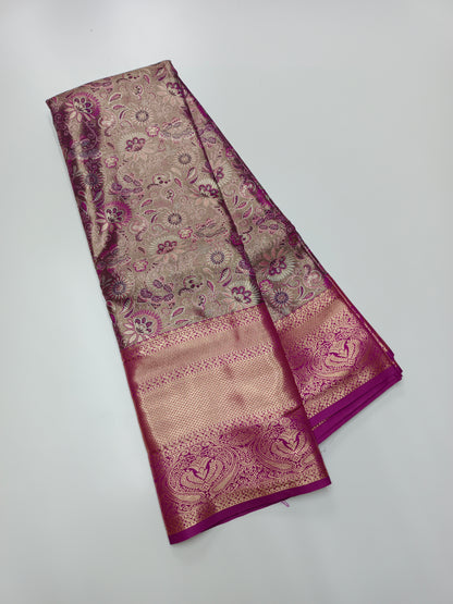 FANCY TISSUE BROCADE SAREE