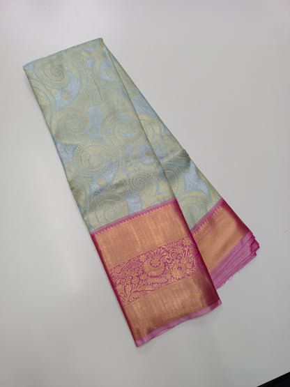 FANCY TISSUE BROCADE SAREE