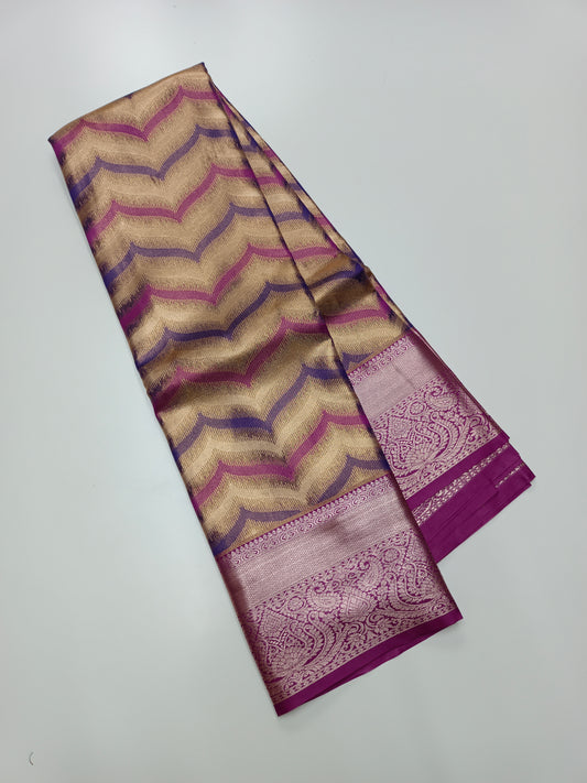 FANCY TISSUE BROCADE SAREE