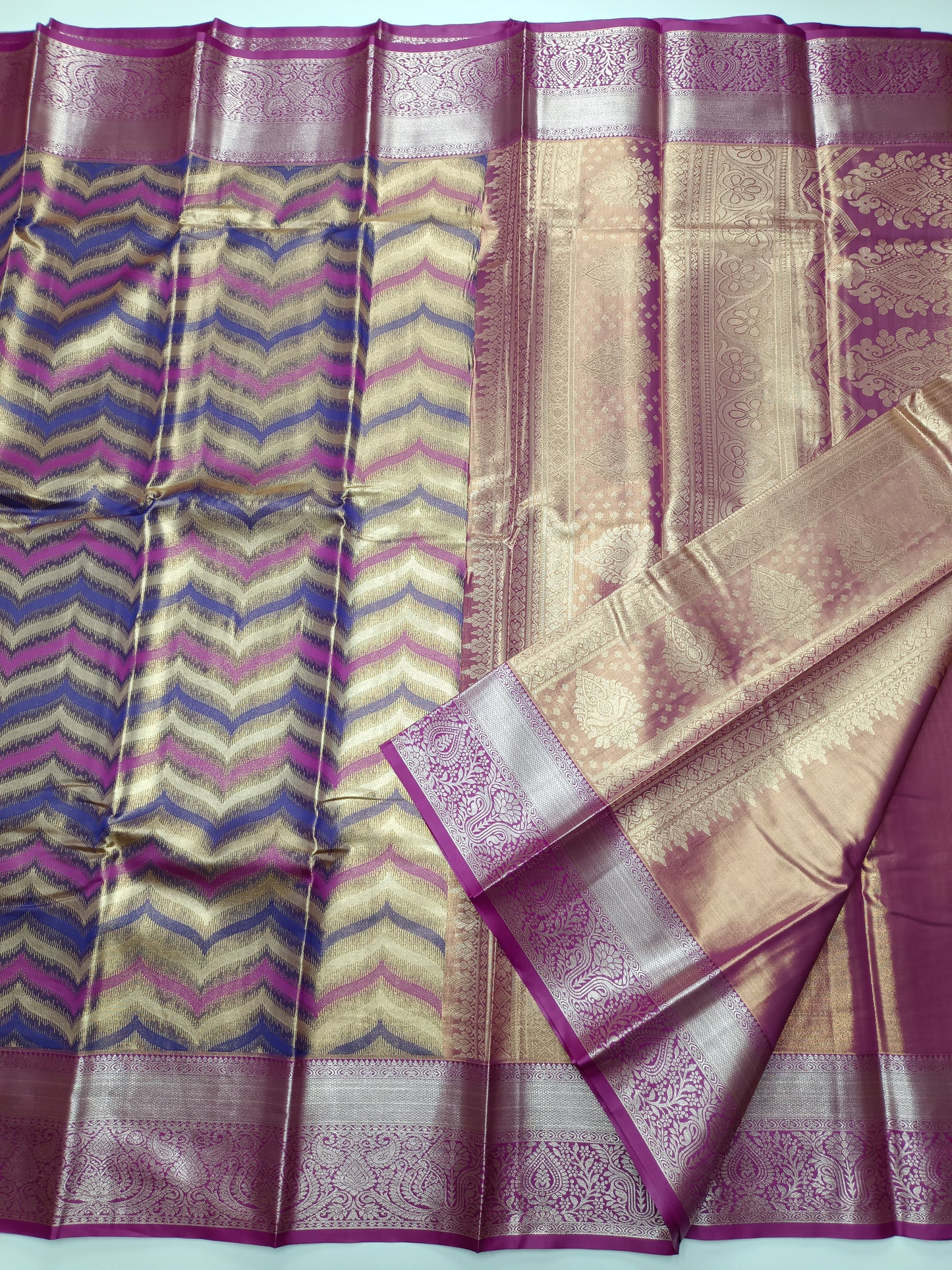 FANCY TISSUE BROCADE SAREE