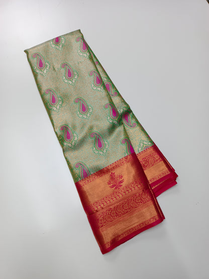 FANCY TISSUE BROCADE SAREE