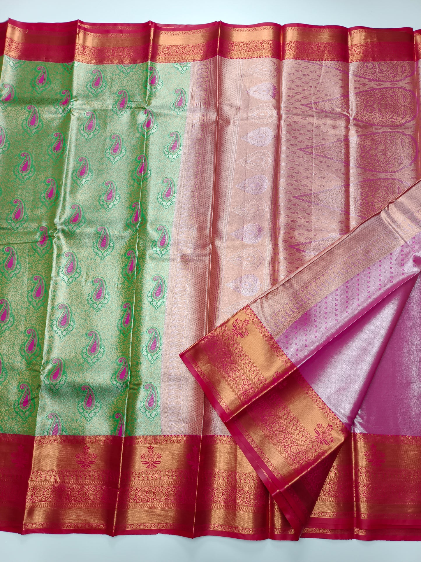 FANCY TISSUE BROCADE SAREE