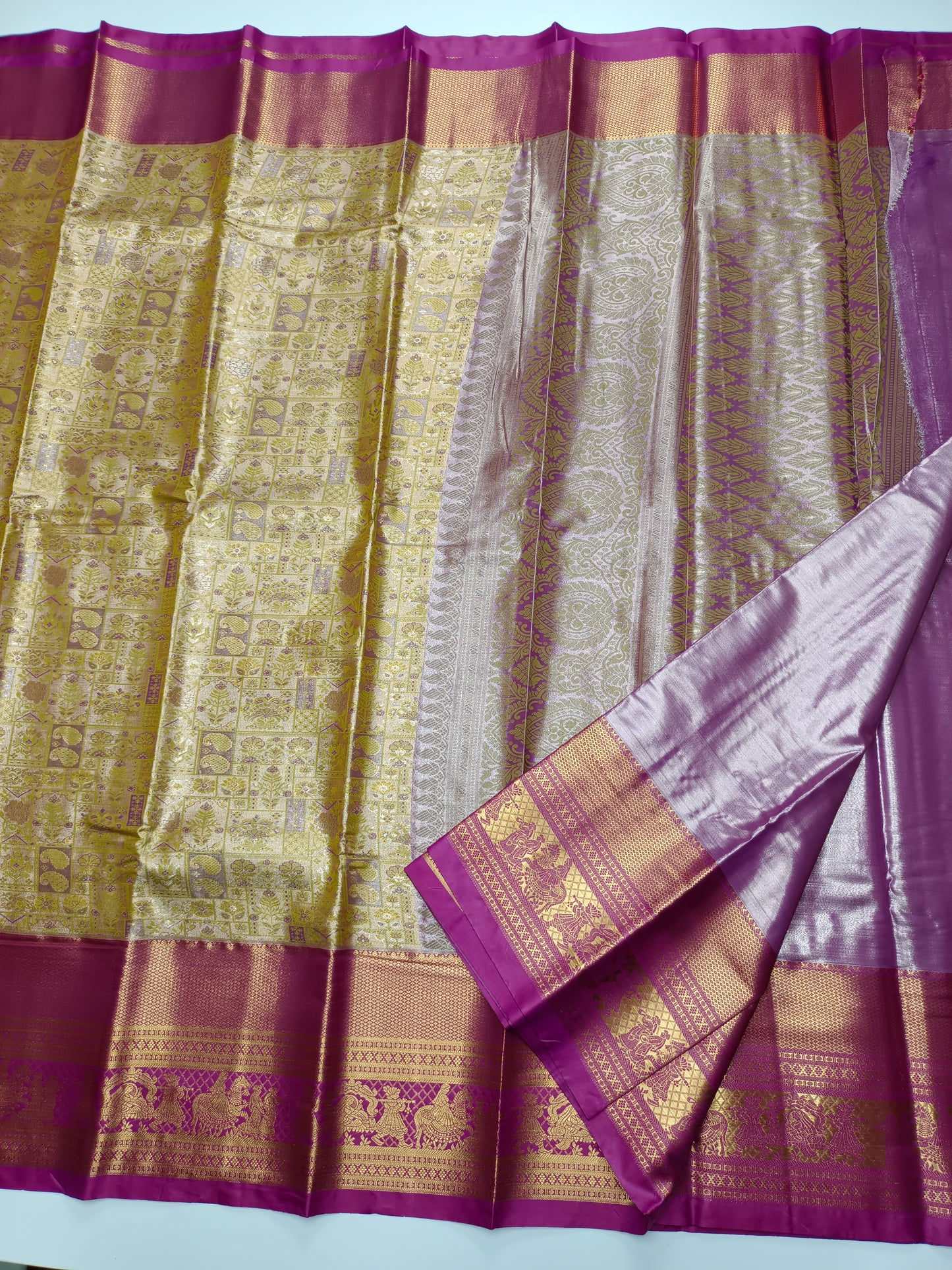 FANCY TISSUE BROCADE SAREE