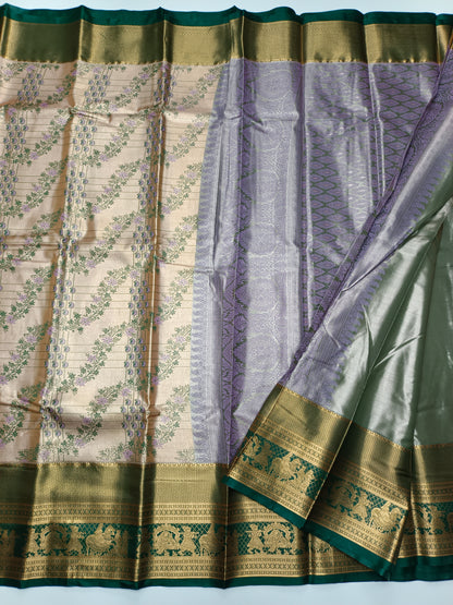 FANCY TISSUE BROCADE SAREE