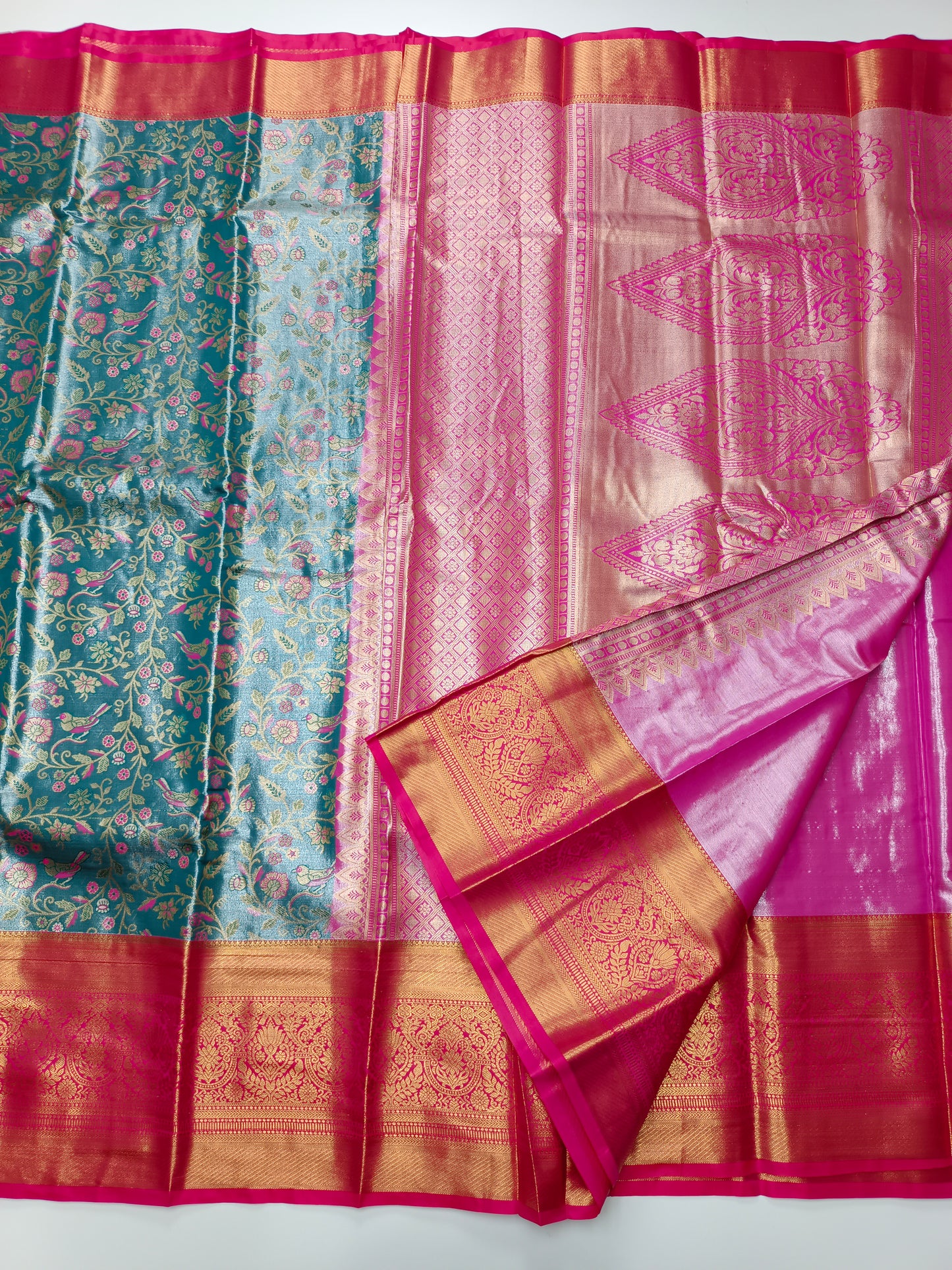 FANCY TISSUE BROCADE SAREE