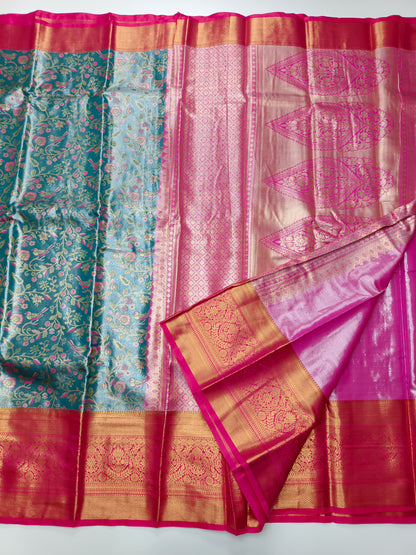 FANCY TISSUE BROCADE SAREE