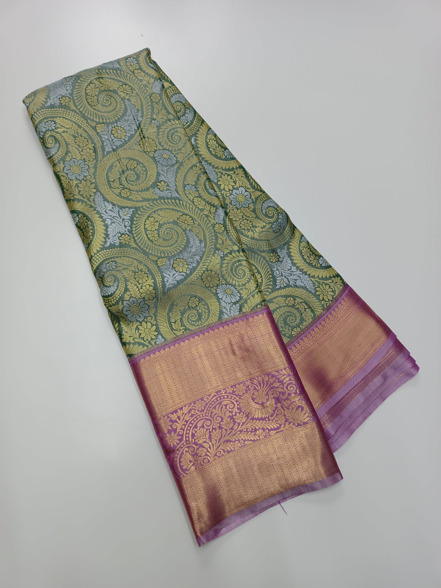 FANCY TISSUE BROCADE SAREE