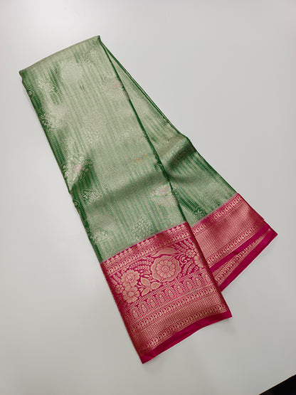 FANCY TISSUE BROCADE SAREE