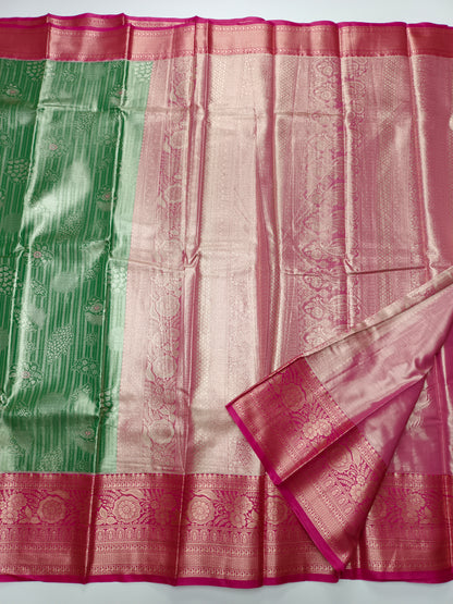 FANCY TISSUE BROCADE SAREE