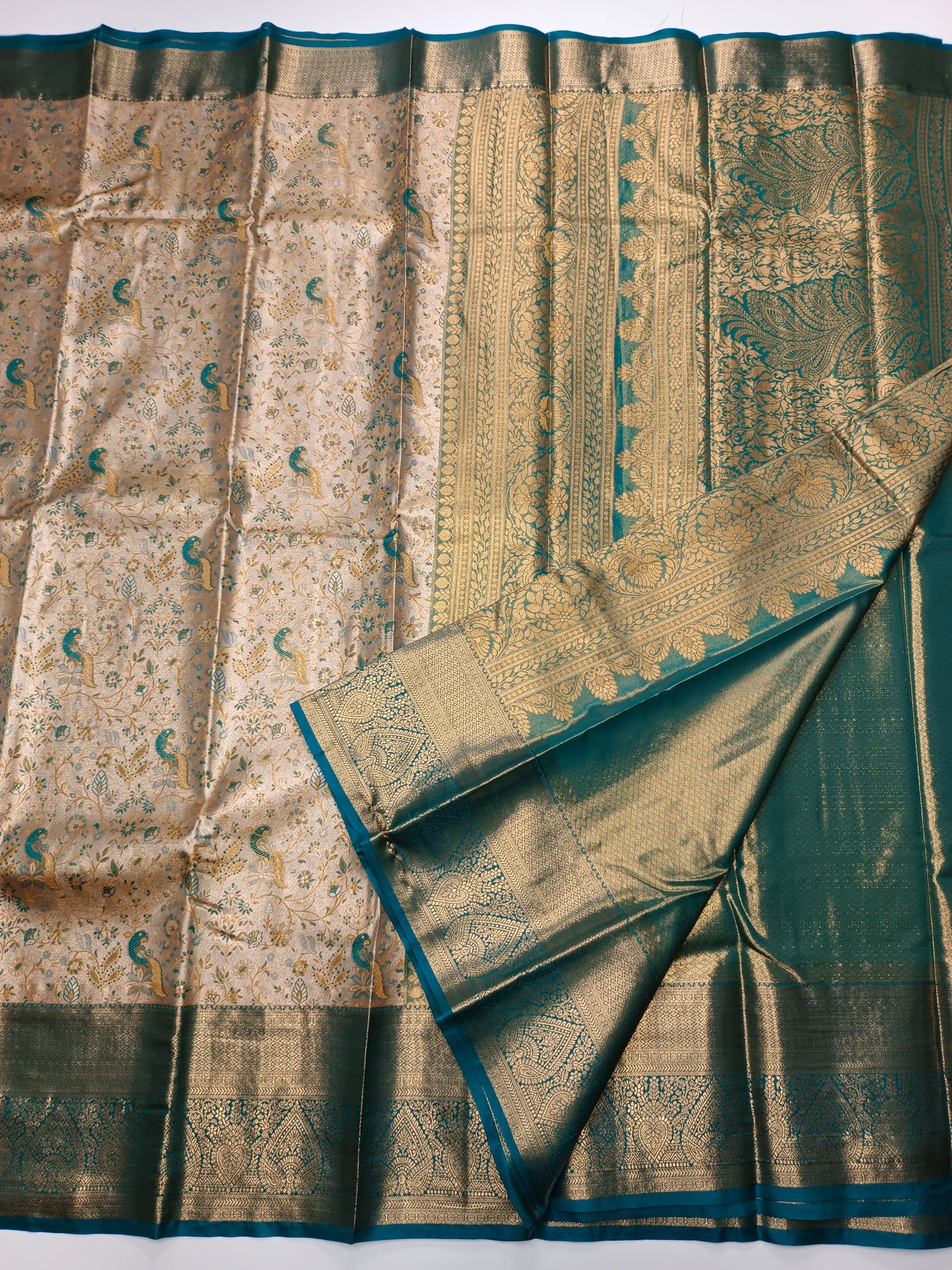 FANCY TISSUE BROCADE SAREE