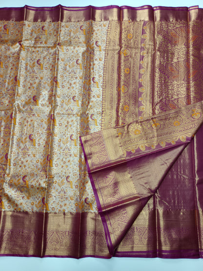 FANCY TISSUE BROCADE SAREE